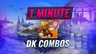 4 Donkey Kong Combos You NEED To Know In 1 Minute - Smash Ultimate #Shorts