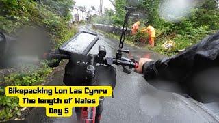 Wild camping. Gurkhas training on the Brecon Beacons. Cycling across Wales on Lon Las Cymru trail.