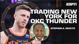 Stephen A. Smith’s INITIAL REACTION to Isaiah Hartenstein’s move to the Thunder   First Take