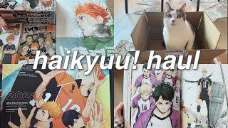 HAIKYUU HAUL + UNBOXING  manga complete illustration book final guide book calendar