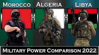 Morocco vs Algeria vs Libya Military Power Comparison 2022