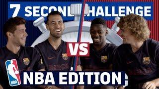 7 SECOND CHALLENGE NBA EDITION  Roberto & Busquets vs Dembélé & Griezmann