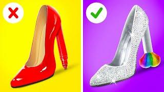 FUNNY SNEAKING MAKE UP AND BEAUTY GUIDE FOR SMART GIRLS  Cool School Hacks By 123 GO GOLD