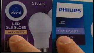 LED Globes - Warm White versus Cool Daylight - These Bulbs Give Off a Different Coloured Light