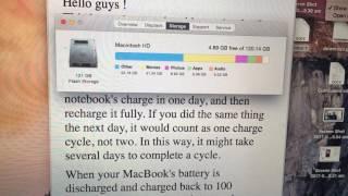 Apple Macbook battery life  cycles count 