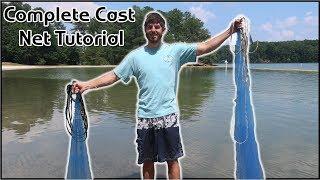 How to Throw Any Size Cast Net EASIEST METHOD - NOT USING MOUTH