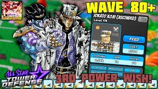 3rd Prestige Power - Heaven Ascension Jotaro WAVE 80+  All Star Tower Defense ROBLOX