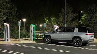 Rivian R1S 10% EV Road Trip Challenge You Can Go This Far After A 15min Charge Gen 1 Dual Max 21