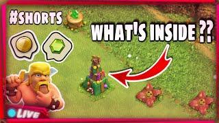 X-mas Tree In Clash Of Clans  What Is Inside X mas Tree Christmas 2021 Obstacle In Coc #shorts