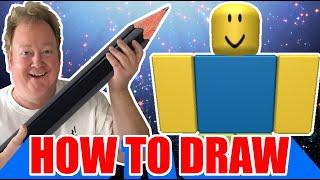 Draw ROBLOX NOOB  easy