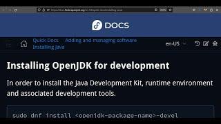 How to Install JDK for Development. Fedora Nobara and Redhat related.