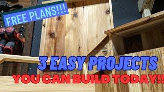 Easy Beginner Projects you can build in 1 day Easy DIY Projects Easy Woodworking projects