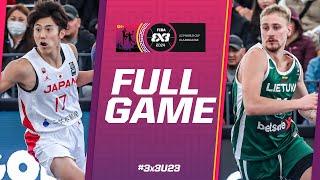 Japan  vs Lithuania   Men  Full Quarter-Finals Game  FIBA 3x3 U23 World Cup 2024