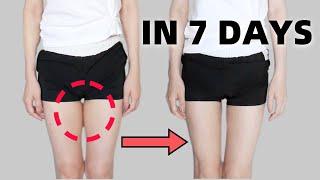 Eng Thigh Gap in 7 DAYs  10 Min Inner Thigh Leg Workout  Knee Friendly No Equipment