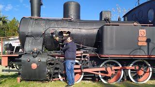 TRAIN MUSEUM FUN OUTDOOR ACTIVITY WITH BABY CESUR.Çamlık Buharlı Lokomotif Müzesi.Fil-Turk Vlog.