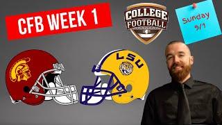 USC Vs LSU College Football Picks Sunday 91  Picks And Parlays