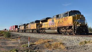 Southern Desert Trainwatching on UPs Gila Subdivision