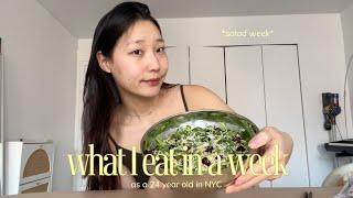 what I eat in a week  healthy *non boring* salads