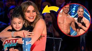 Sexy Couple Gift Their Child To Sofia Vergara on AGT 2023