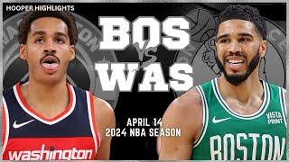 Boston Celtics vs Washington Wizards Full Game Highlights  Apr 14  2024 NBA Season