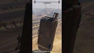 GTA 5 ONLINE  WTF MOMENT BUG MISSION  #short #shorts  #gta5online #buggame #rockstar