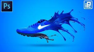 How to create Shoe Liquid Splash effect in Photoshop. iLLPhoCorPhics