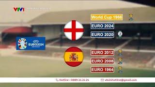 Những thông tin trước trận chung kết EURO 2024 TÂY BAN NHA vs ANH  VTV24