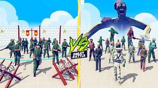 ZOMBIE TEAM vs VIETNAM MILITARY TEAM  - Totally Accurate Battle Simulator TABS