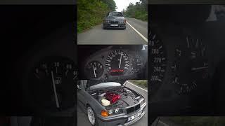 BMW E36 M50 Turbo Epic Turbo Sound  100-200 Kmh Acceleration