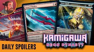 Kamigawa Neon Dynasty MTG Spoilers — January 30  White Scavenging Ooze Reconfigure Fireshrieker