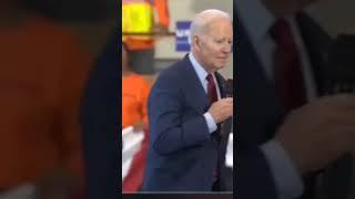 Joe Biden has strange thoughtless moment during speech.