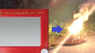 Thermite From An Etch A Sketch Yes It Can Be Done