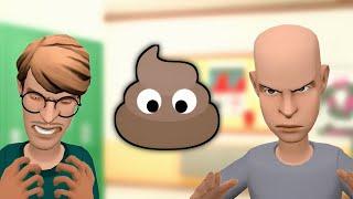 classic caillou poops his pants in School grounded S7EP1
