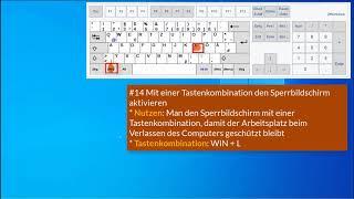 14 Mit einer Tastenkombination den Sperrbildschirm aktivieren