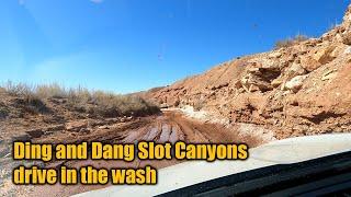 The drive to Ding and Dang Slot Canyon parking area