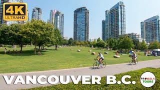 Vancouver B.C. City Walking Tour in 4K - 12.5 Miles20Km