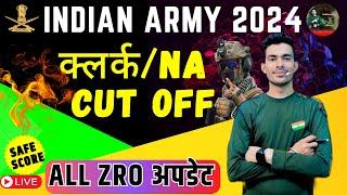 Indian Army CEE Result 2024  Army क्लर्क Nursing Cut Off  All ZRO Cut Off  Safe Score Army Exan