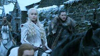 Jon Snow and Daenerys Targaryen arrive at Winterfell  GAME OF THRONES 8x01 HD Scene