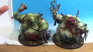 Warhammer 40kAge of Sigmar Great Unclean One and Rotigus