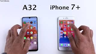 SAMSUNG A32 vs iPhone 7 Plus - SPEED TEST