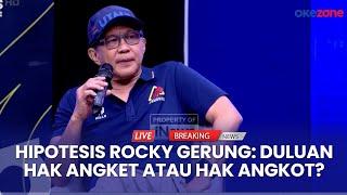 FULL Rocky Gerung Kritik Kegagalan Demokrasi pada Jokowi hingga Prabowo Bawa Tong Sampah