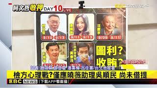 最新》檢方心理戰？僅應曉薇助理吳順民 尚未借提@newsebc