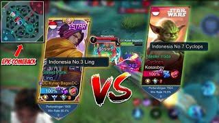 KETEMU SUPREME CYCLOPS 7000 MATCH KOSASBOY  VS LING BAGASDC AUTO SERIUS  MOBILE LEGENDS