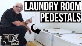 How to Install a Laundry Room Pedestal  FIX.com