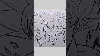 Drawing Goku Ultra Instinct #animedrawing #shorts