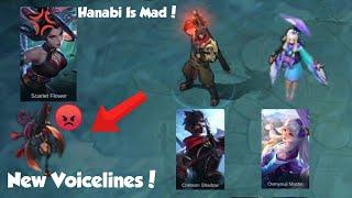 Kagura And Hayabusa And Hanabi New Voicelines Hanabi is Mad Mobile Legends