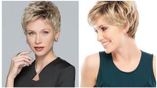 Elegant Hairstyles for Women Over 40+ 50+ 60+  latest pixie cutting ideas