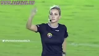 Viral Wasit Cantik dan Seksi yang Aksinya di Lapangan Asal Brazil