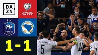 Dzeko trifft. Kounde fliegt Frankreich - Bosnien-Heregowina 11  UEFA European Qualifiers  DAZN