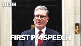 Keir Starmer speaks for first time as new Prime Minister  UK General Election - BBC